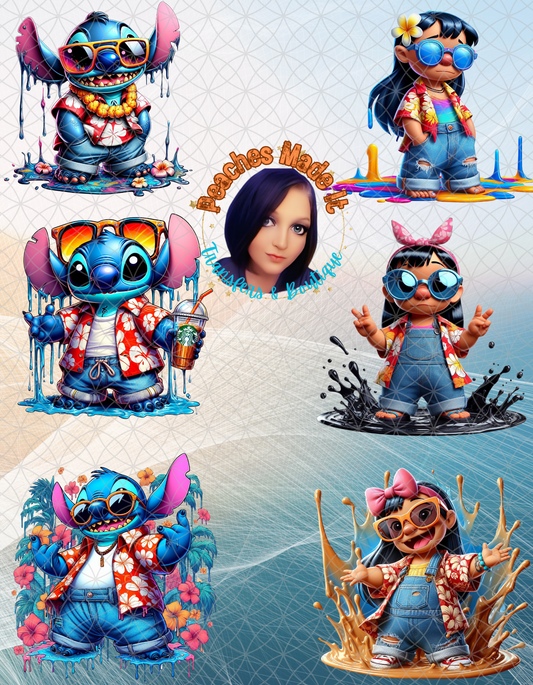 AI Lilo & Stitch PNG Bundle